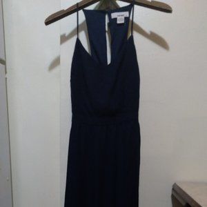 NAVY BLUE LONG DRESS / FORMAL MAXI DRESS SIZE SMALL SANS SOUCI